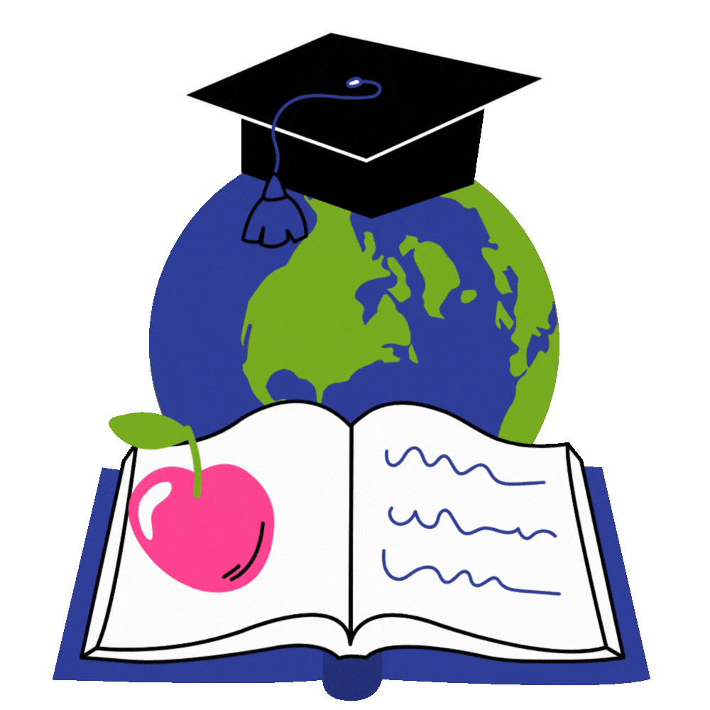 lemrson globe with graduation cap vector